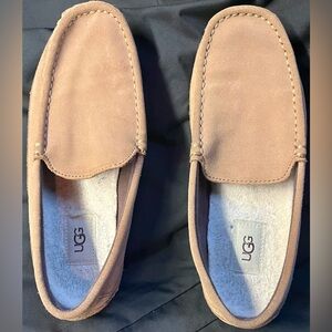 UGG Unisex Light Brown Suede Slip-Ons